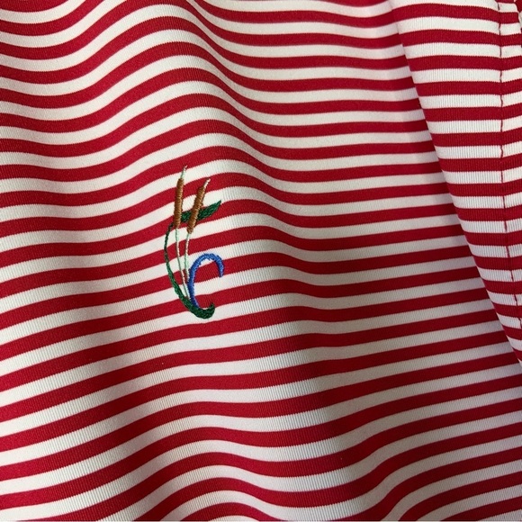 FootJoy FJ Men’s XL RedWhite Striped Moisture Wicking Golf Polo Shirt. - Picture 6 of 8